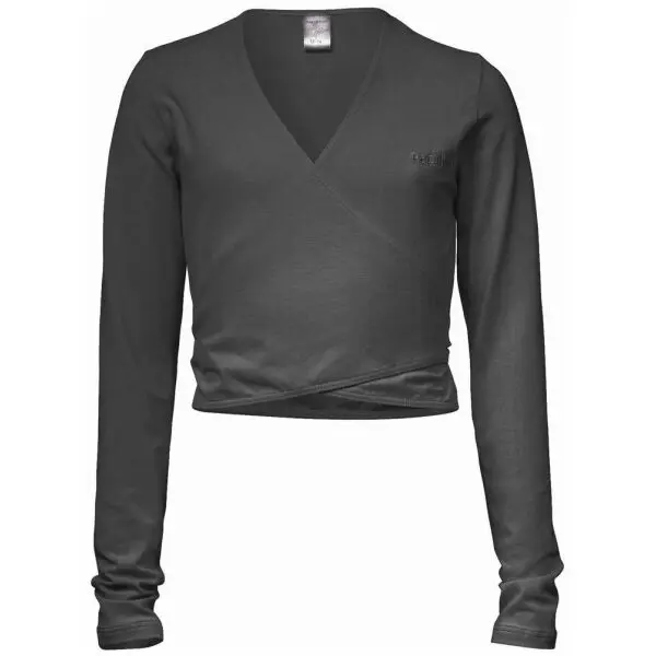 PAPILLON PAPILLON CROSS-OVER LONG SLEEVES Балетен пуловер, черно, размер 128-140