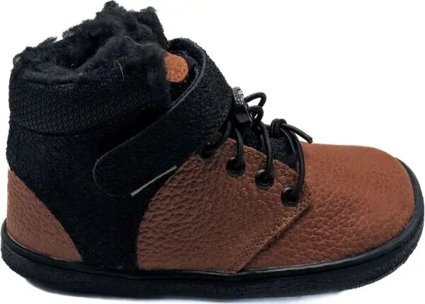 PEGRES PEGRES BF 40 0.1 Детски зимни обувки от вида barefoot, кафяво, размер