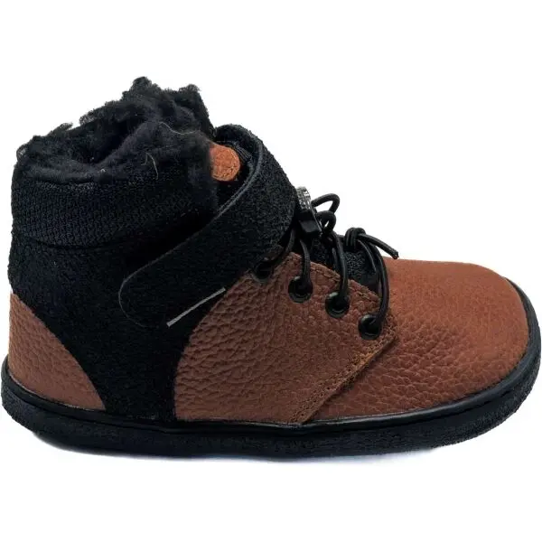 PEGRES PEGRES BF 40 0.1 Детски зимни обувки от вида barefoot, кафяво, размер