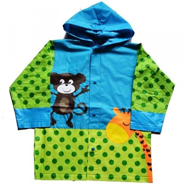 Pidilidi Pidilidi ДЪЖДОБРАН МАЙМУНА Детски дъждобран, зелено, размер