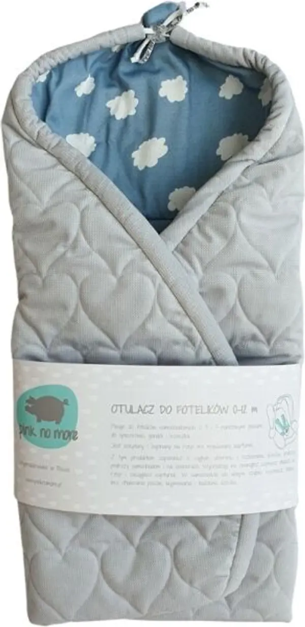 PINK NO MORE PINK NO MORE WRAP BLANKET Одеяло, сиво, размер