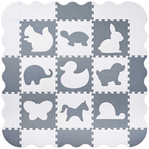 PLASTICA PLASTICA FOAM PUZZLE Пъзел от пяна, сиво, размер