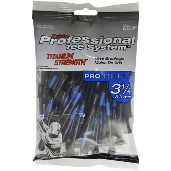 PRIDE SPORT PRIDE SPORT "PTS" - TITANIUM 2-3/4" 75 ks Тий за голф, черно, размер
