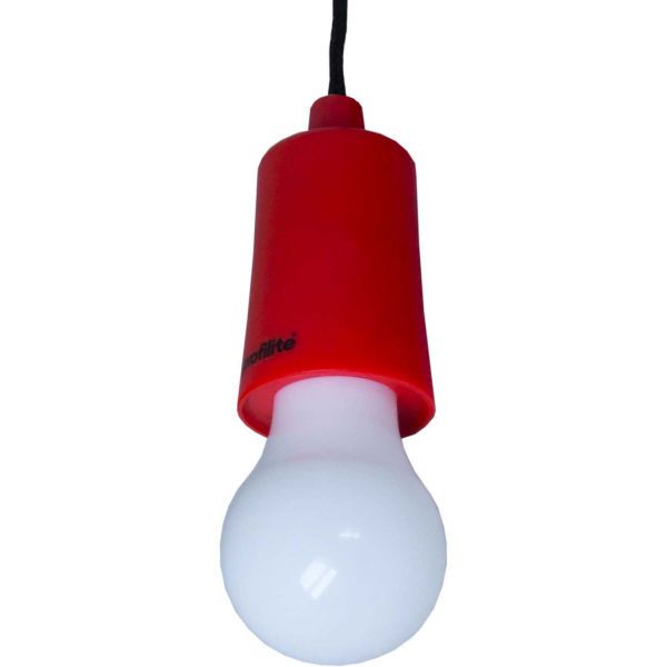Profilite Profilite BULB Къмпингова лампа, червено, размер