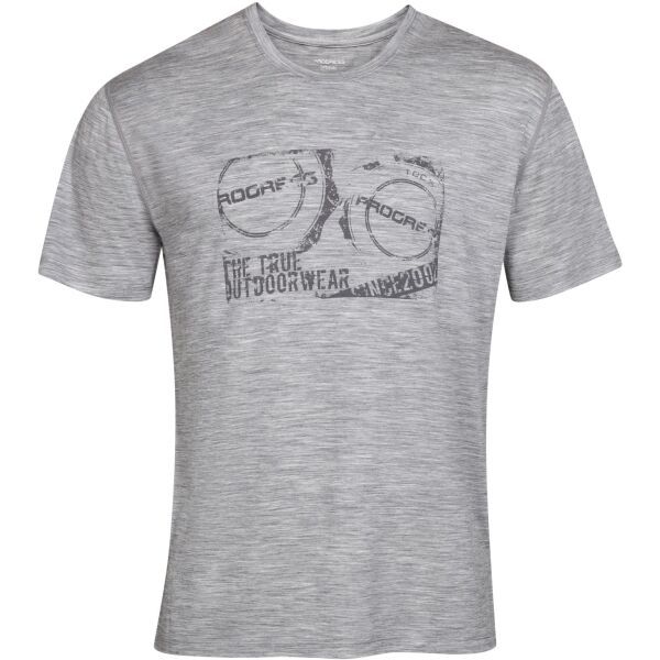 PROGRESS PROGRESS AORAKI Мъжка блуза от мерино, сиво, размер