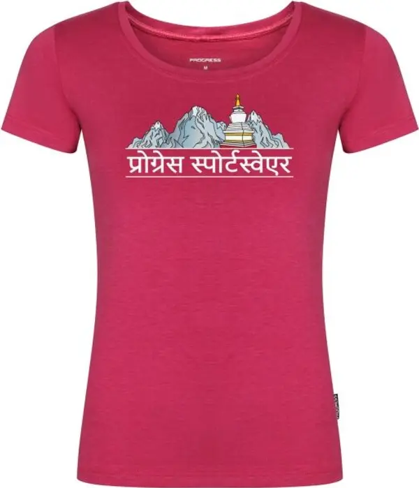 PROGRESS PROGRESS AROMA NEPAL Дамска туристическа тениска, червено, размер