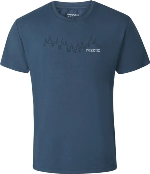PROGRESS PROGRESS BASTARD Мъжка тениска от бамбук, тъмносин, размер