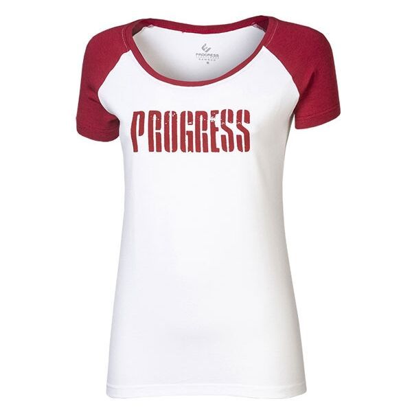 PROGRESS PROGRESS BRENDA Дамска  памучна тениска с печат, бяло, размер