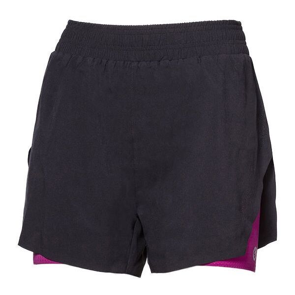 PROGRESS PROGRESS CARRERA SHORTS Дамски спортни шорти за бягане 2в1, черно, размер