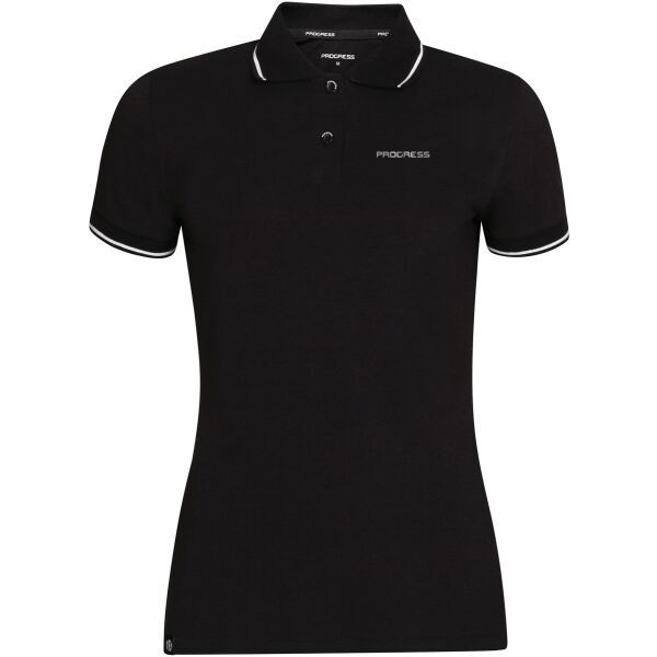 PROGRESS PROGRESS CASA Дамска тениска с яка, черно, размер