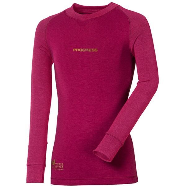 PROGRESS PROGRESS CC NDRD Дамска функционална блуза с дълъг ръкав, винен, размер