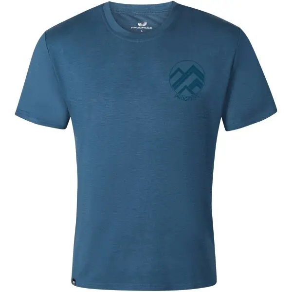 PROGRESS PROGRESS CHEEK Мъжка тениска от бамбук, тъмносин, размер XXL