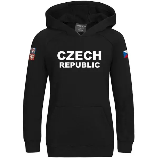 PROGRESS PROGRESS CZ HOODY JR Детски суитшърт за фенове, черно, размер 128-134