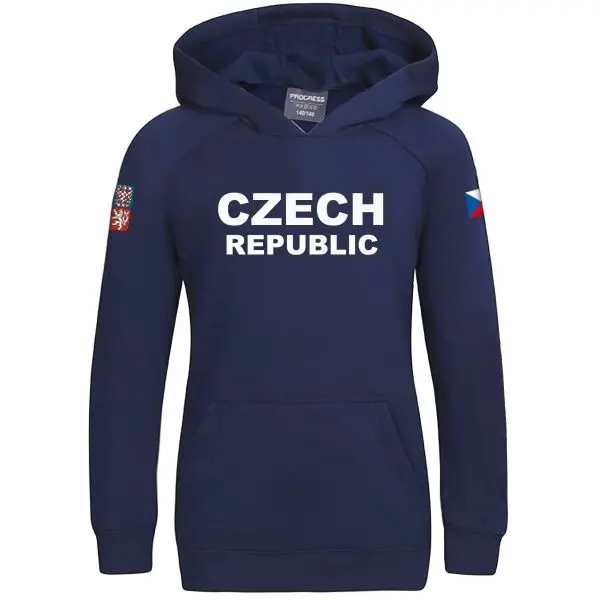 PROGRESS PROGRESS CZ HOODY JR Детски суитшърт за фенове, тъмносин, размер 140-146