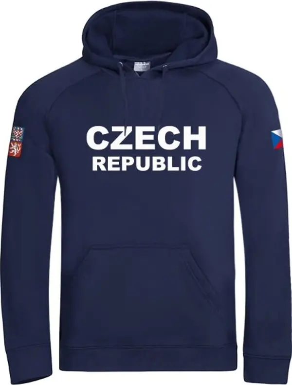 PROGRESS PROGRESS CZ HOODY MAN Мъжки суитшърт за фенове, тъмносин, размер