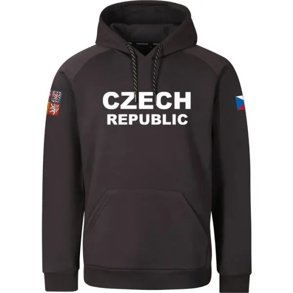 PROGRESS PROGRESS CZ HOODY MAN Мъжки суитшърт за фенове, тъмносиво, размер