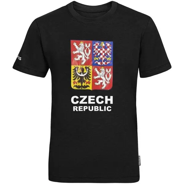 PROGRESS PROGRESS CZ TSHIRT JR Детска бамбукова тениска за фенове, черно, размер 164-170