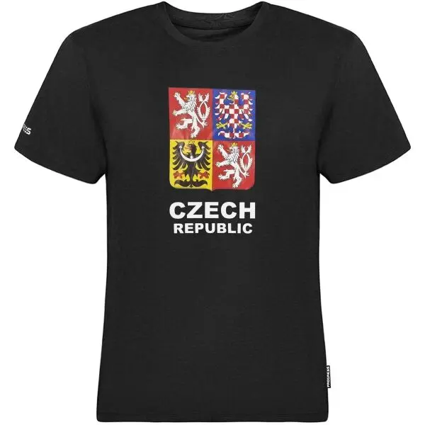 PROGRESS PROGRESS CZ TSHIRT MAN Мъжка бамбукова тениска за фенове, черно, размер
