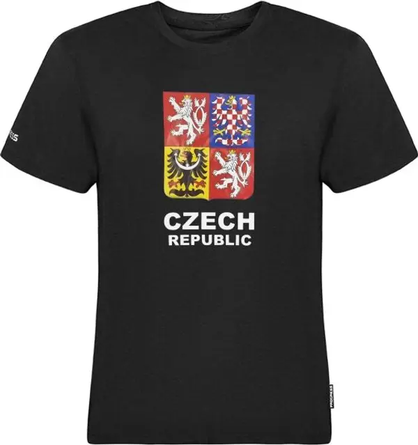 PROGRESS PROGRESS CZ TSHIRT MAN Мъжка бамбукова тениска за фенове, черно, размер