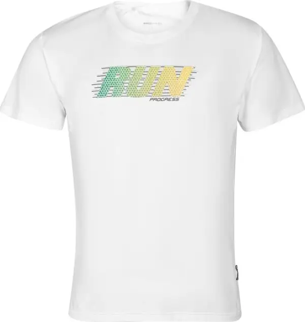 PROGRESS PROGRESS DEPORTE RUN Мъжки спортна тениска, бяло, размер