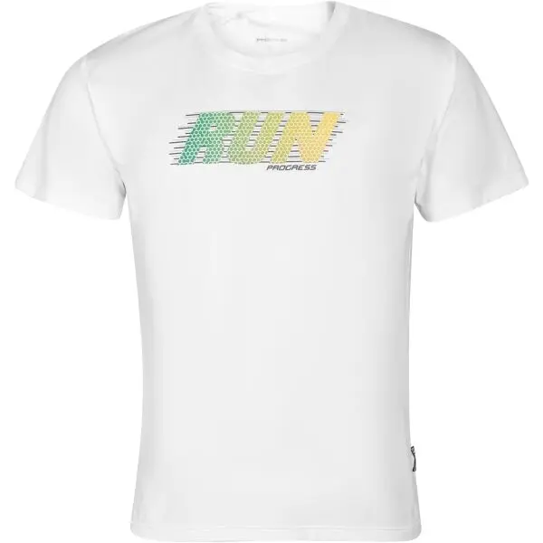 PROGRESS PROGRESS DEPORTE RUN Мъжки спортна тениска, бяло, размер