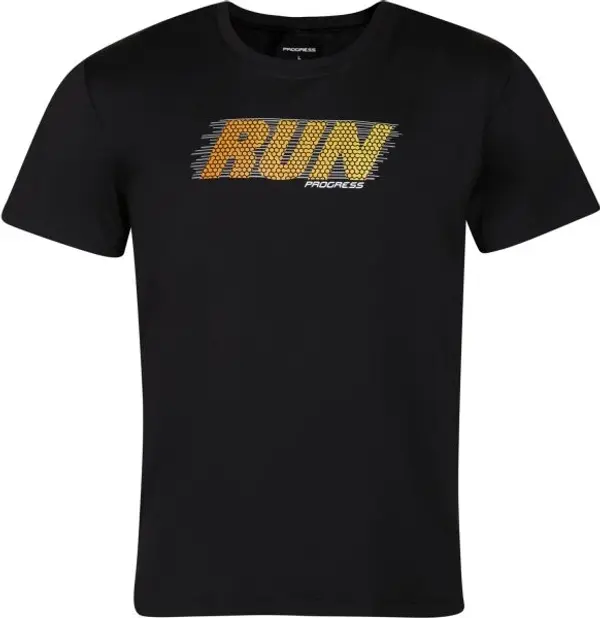 PROGRESS PROGRESS DEPORTE RUN Мъжки спортна тениска, черно, размер