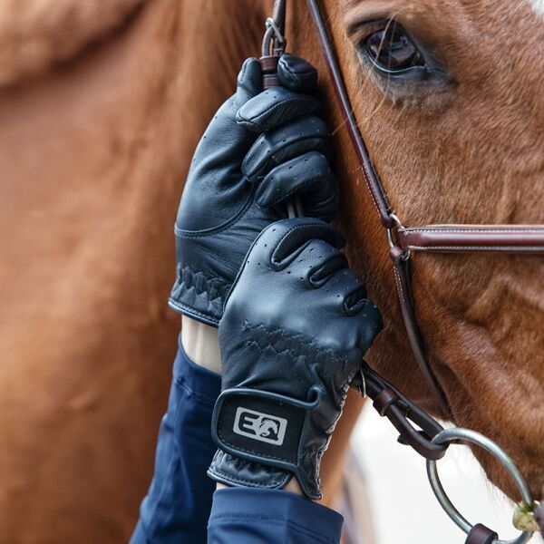 PROGRESS EQ PROGRESS EQ PRO-RIDING GLOVES Дамски ръкавици за езда, черно, размер