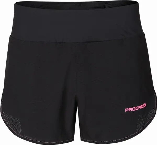 PROGRESS PROGRESS FORTUNA Дамски спортни шорти за бягане 2в1, черно, размер