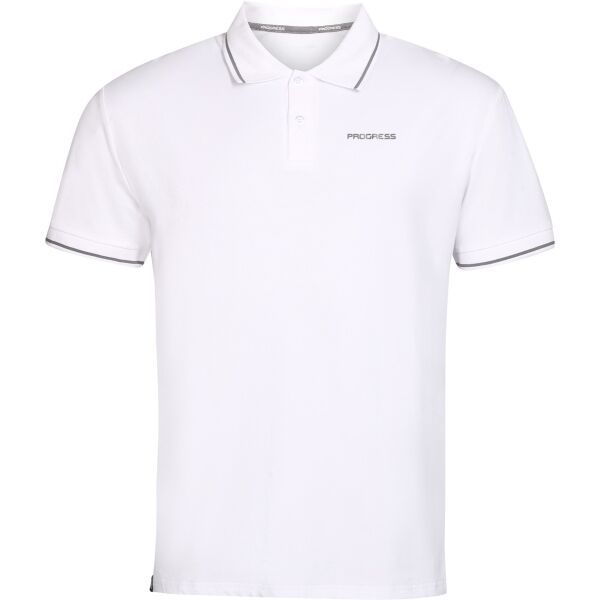 PROGRESS PROGRESS HOGAR Мъжка тениска с яка, бяло, размер