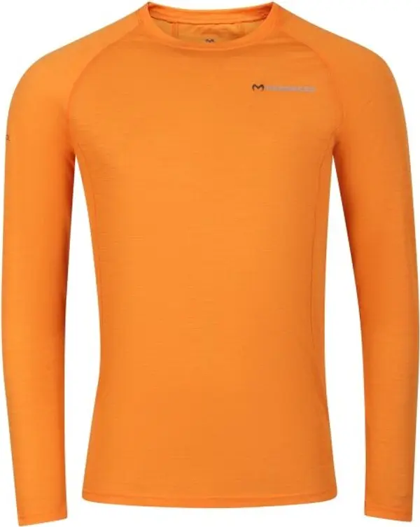 PROGRESS PROGRESS MA NDR 125 Мъжка мериносова тениска с дълъг ръкав, оранжево, размер
