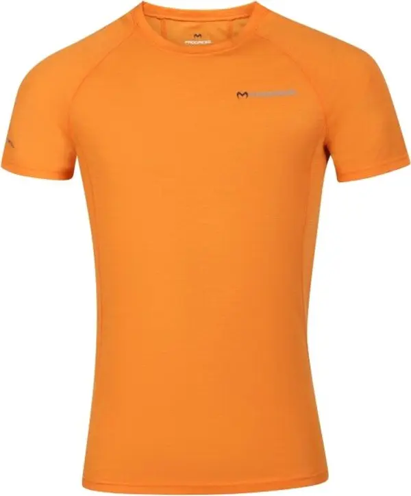 PROGRESS PROGRESS MA NKR 125 Мъжка мериносова тениска с къс ръкав, оранжево, размер