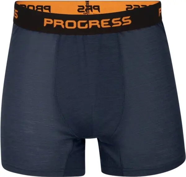 PROGRESS PROGRESS MA SKN 125 Мъжки мериносови боксерки, черно, размер