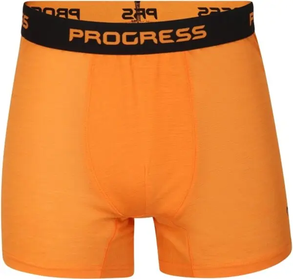 PROGRESS PROGRESS MA SKN 125 Мъжки мериносови боксерки, оранжево, размер
