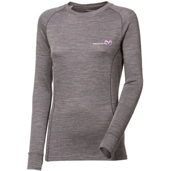 PROGRESS PROGRESS MB TDRZ Дамска термо блуза, тъмносиво, размер