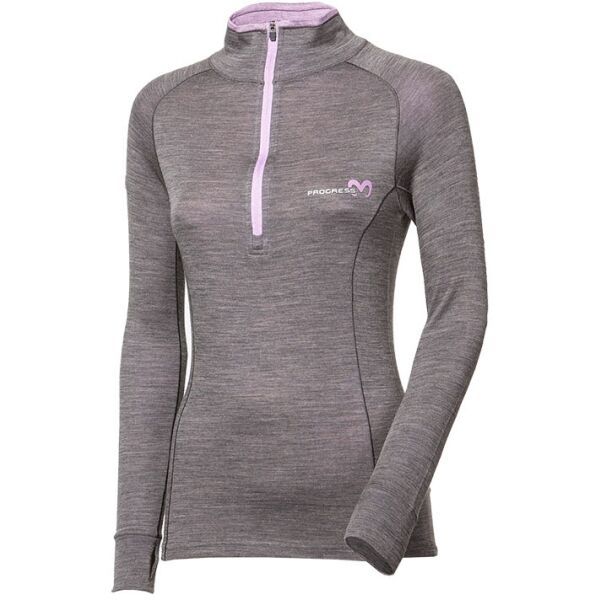 PROGRESS PROGRESS MB TRZZ Дамски термо пуловер, тъмносиво, размер