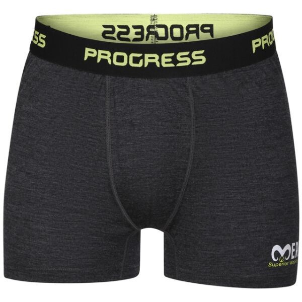 PROGRESS PROGRESS MERINO BOXER Мъжки боксерки от мерино вълна, черно, размер