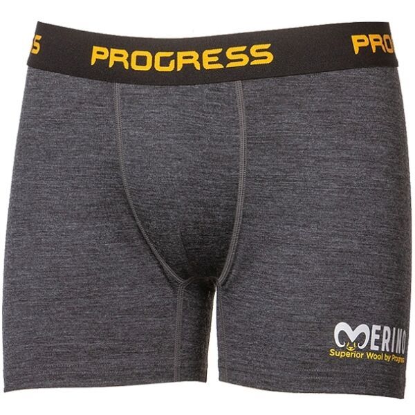 PROGRESS PROGRESS MERINO BOXER Мъжки боксерки, тъмносиво, размер