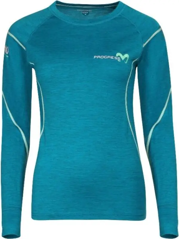 PROGRESS PROGRESS MERINO LS Дамска функционална блуза, синьо, размер