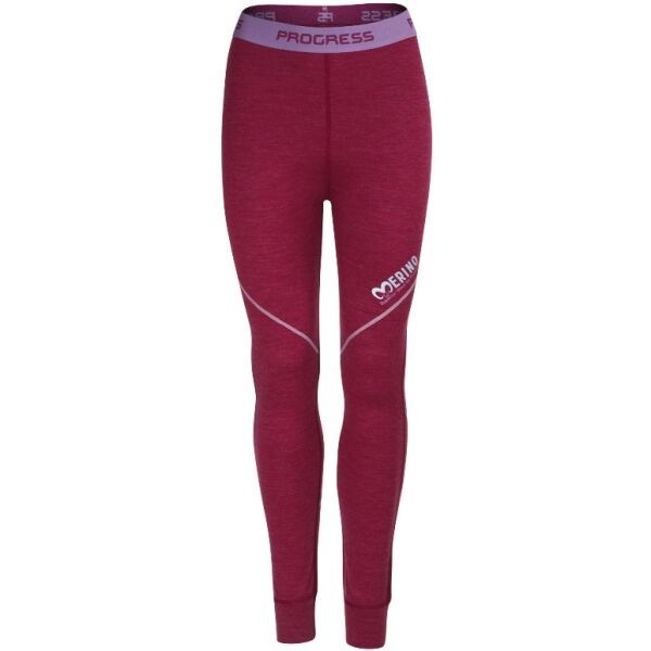 PROGRESS PROGRESS MERINO LT Дамска функционална блуза, винен, размер