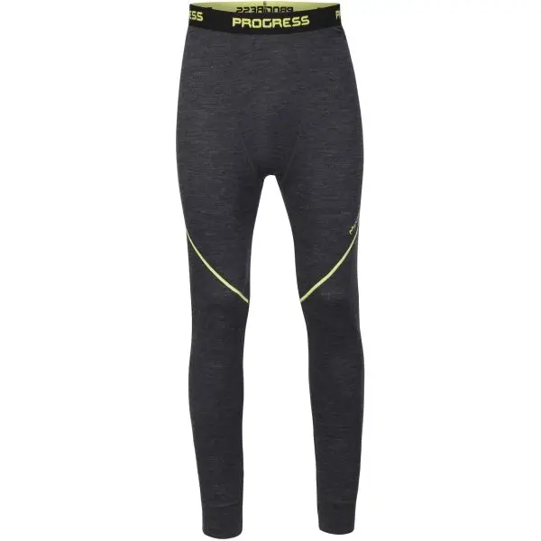 PROGRESS PROGRESS MERINO LT Мъжко функционално мерино долнище, черно, размер