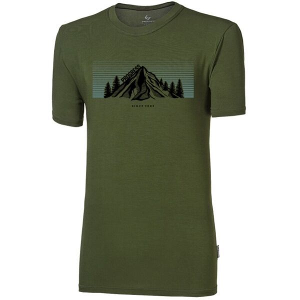 PROGRESS PROGRESS PIONEER SUMMIT Мъжка тениска с бамбуково влакно, khaki, размер