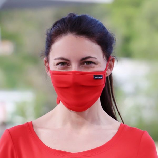 Progress Progress МАСКА LITE Маска за лице с джоб, червено, размер L/XL