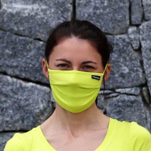 Progress Progress МАСКА LITE Маска за лице с джоб, светлоотразителен неон, размер L/XL