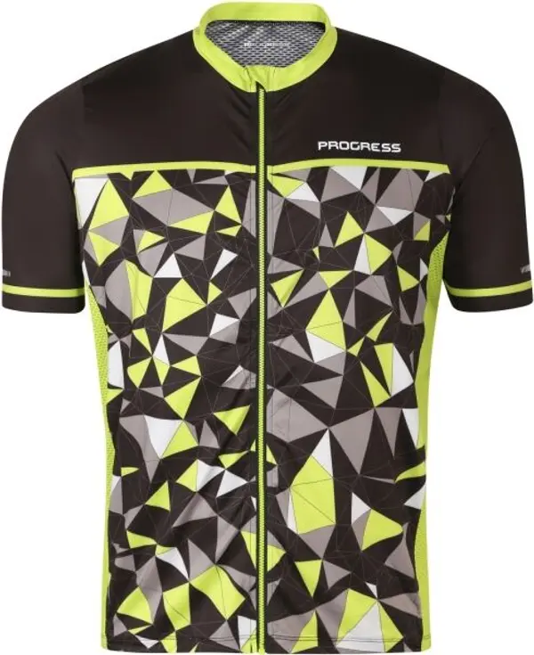 PROGRESS PROGRESS REPRESENT Мъжка фланелка за колоездене, черно, размер