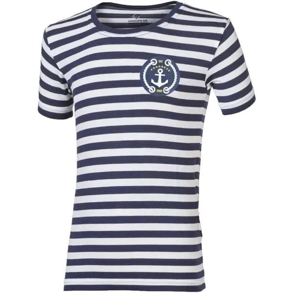 PROGRESS PROGRESS SAILORO Детска тениска с бамбуково влакно, тъмносин, размер 128-134