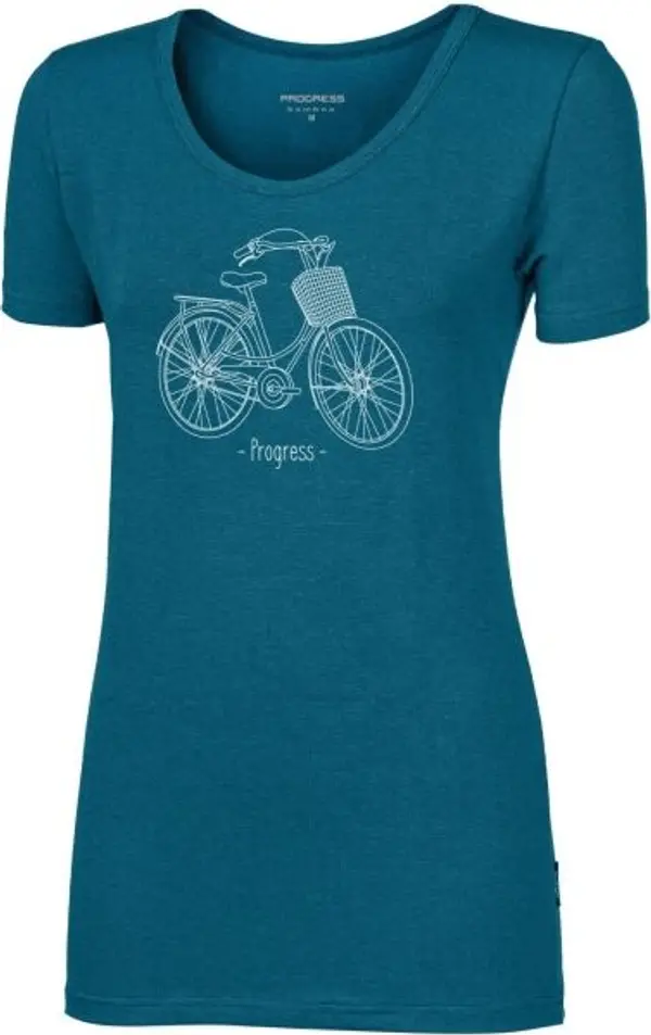 PROGRESS PROGRESS SASA CITYBIKE Дамска тениска от бамбук, синьо, размер