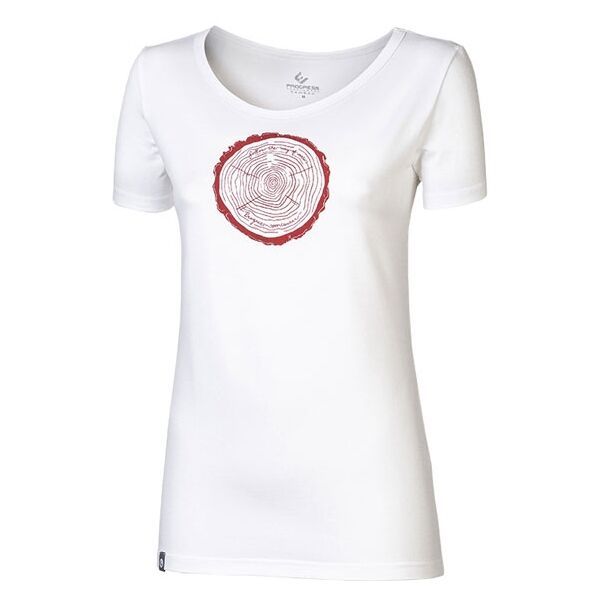 PROGRESS PROGRESS SASA TIMBER Дамска  памучна тениска с печат, бяло, размер