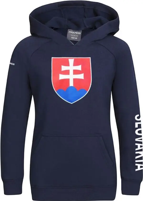 PROGRESS PROGRESS SK HOODY JR Детски суичър за фенове, тъмносин, размер 128-134