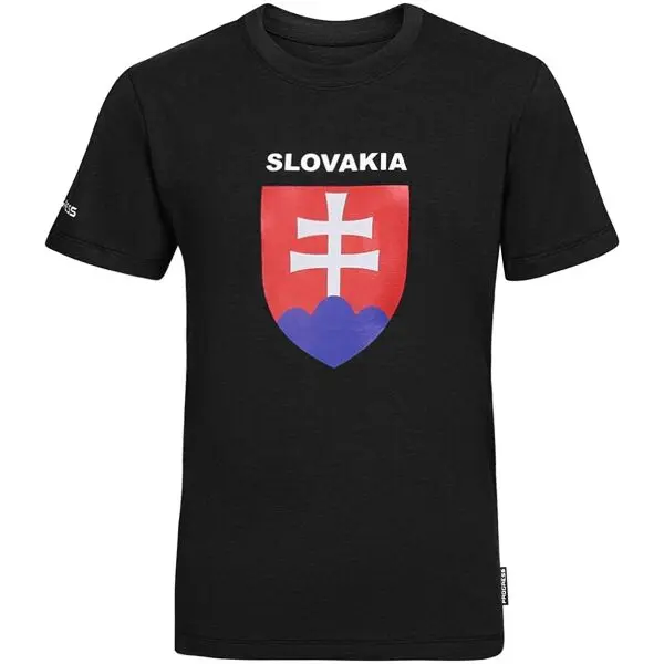 PROGRESS PROGRESS SK TSHIRT JR Детска бамбукова тениска за фенове, черно, размер 164-170