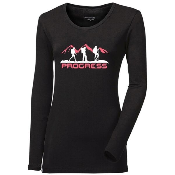 PROGRESS PROGRESS SONJA Дамска тениска от бамбук, черно, размер